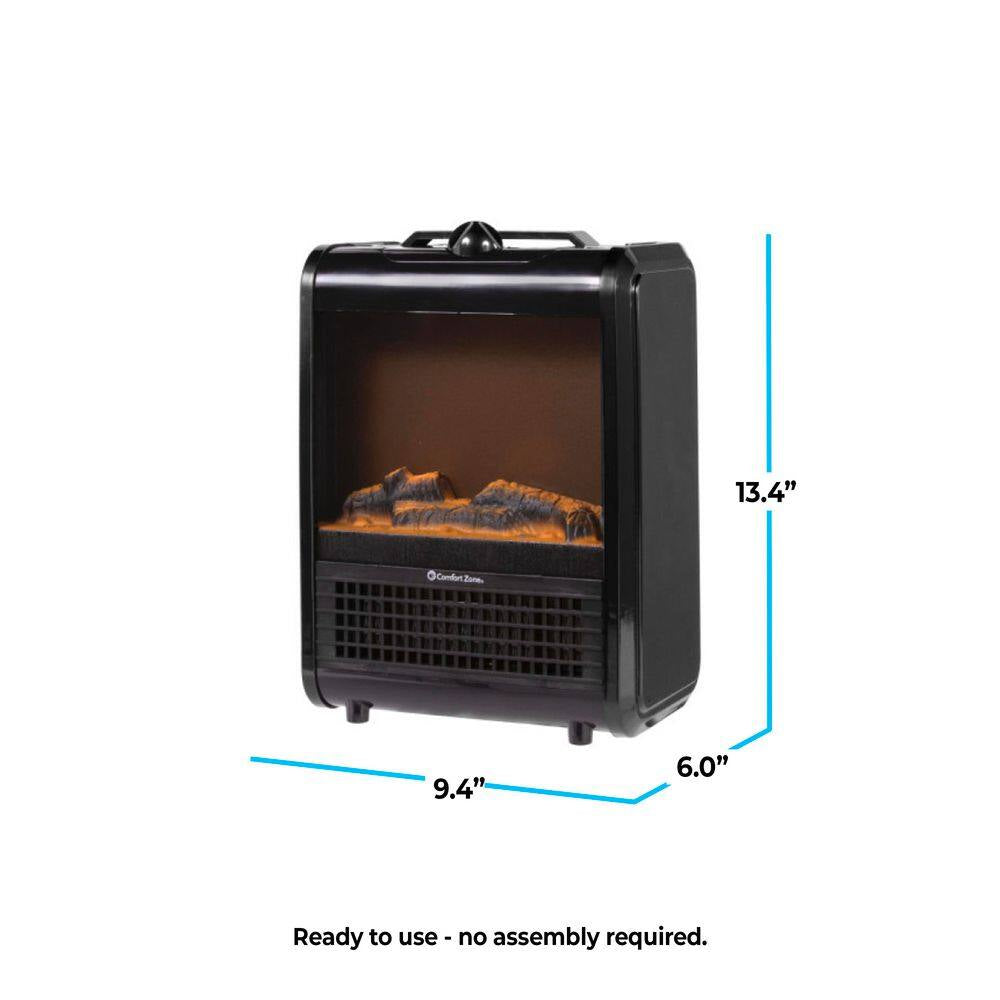 1200-Watt Electric Ceramic Space Heater with Carry Handle