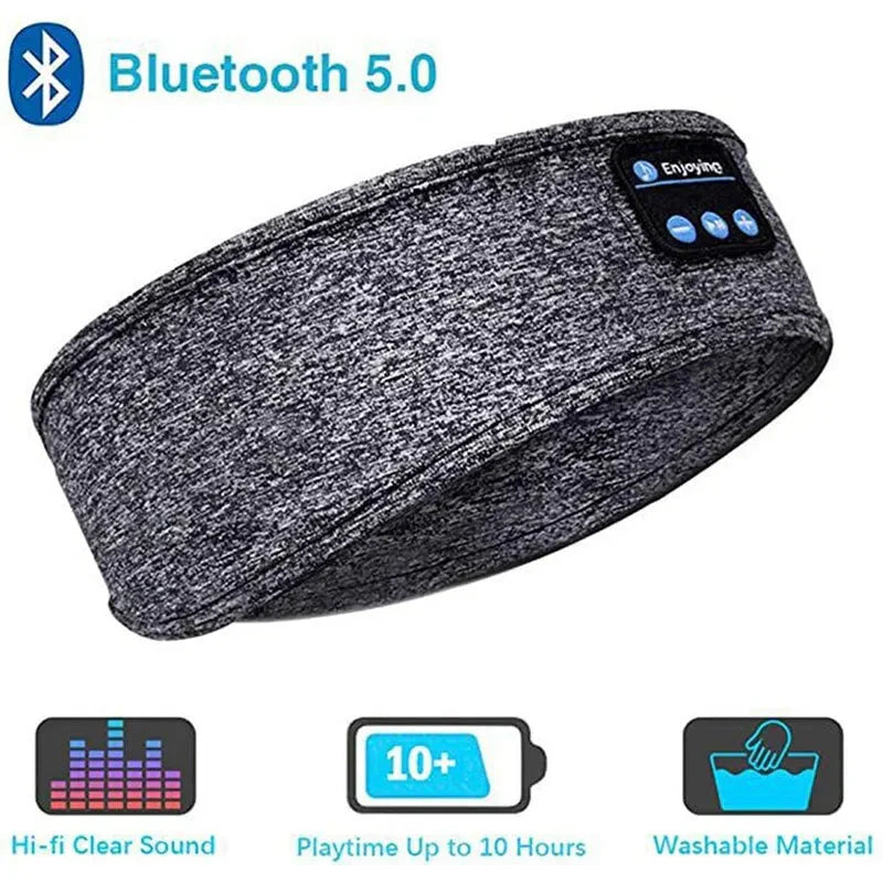 Experience Ultimate Comfort with the Bluetooth Sleep Headband – Wireless Headphones with Built-In Speakers & 10-Hour Battery Life!