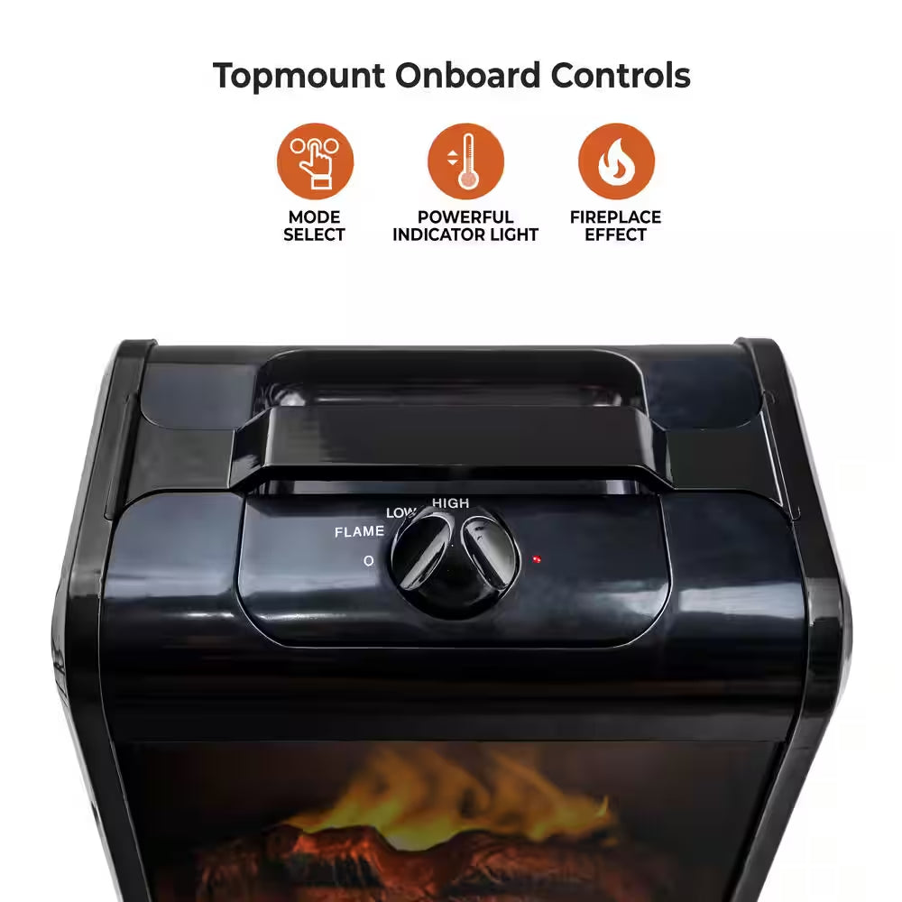 1200-Watt Electric Ceramic Space Heater with Carry Handle