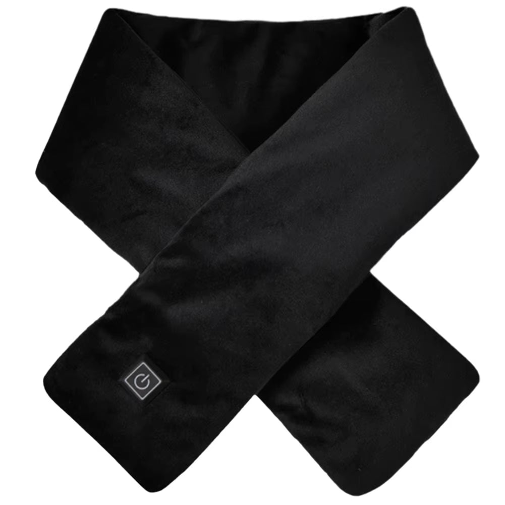 Warm Heated Scarf USB Charging Electric Heated Scarf Cold-Proof Thermal Neck Wrap Warmer Washable for Outdoor Camping Hiking