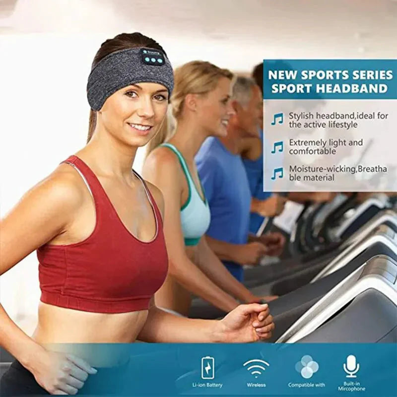 Experience Ultimate Comfort with the Bluetooth Sleep Headband – Wireless Headphones with Built-In Speakers & 10-Hour Battery Life!