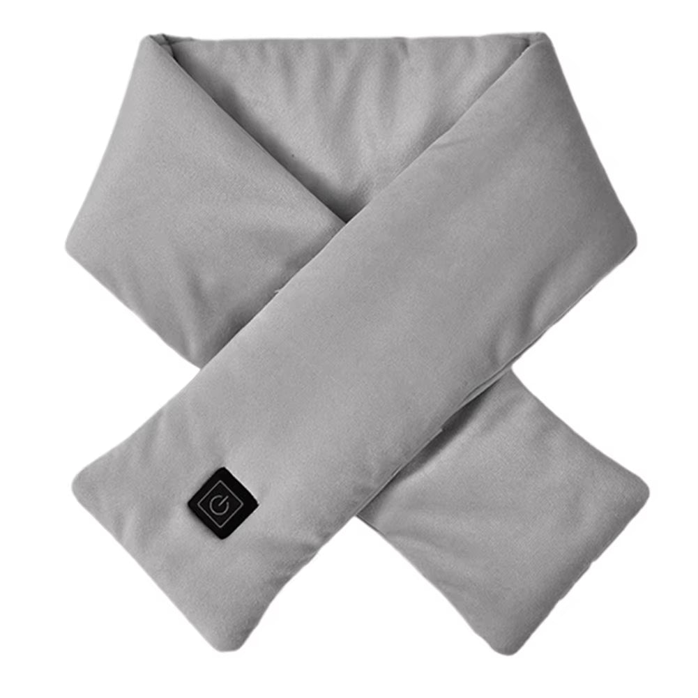 Warm Heated Scarf USB Charging Electric Heated Scarf Cold-Proof Thermal Neck Wrap Warmer Washable for Outdoor Camping Hiking
