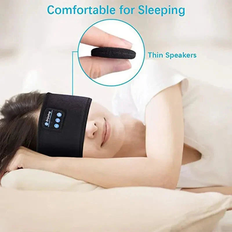 Experience Ultimate Comfort with the Bluetooth Sleep Headband – Wireless Headphones with Built-In Speakers & 10-Hour Battery Life!