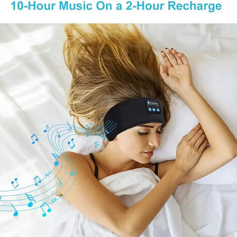 Experience Ultimate Comfort with the Bluetooth Sleep Headband – Wireless Headphones with Built-In Speakers & 10-Hour Battery Life!