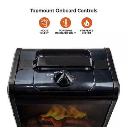 1200-Watt Electric Ceramic Space Heater with Carry Handle