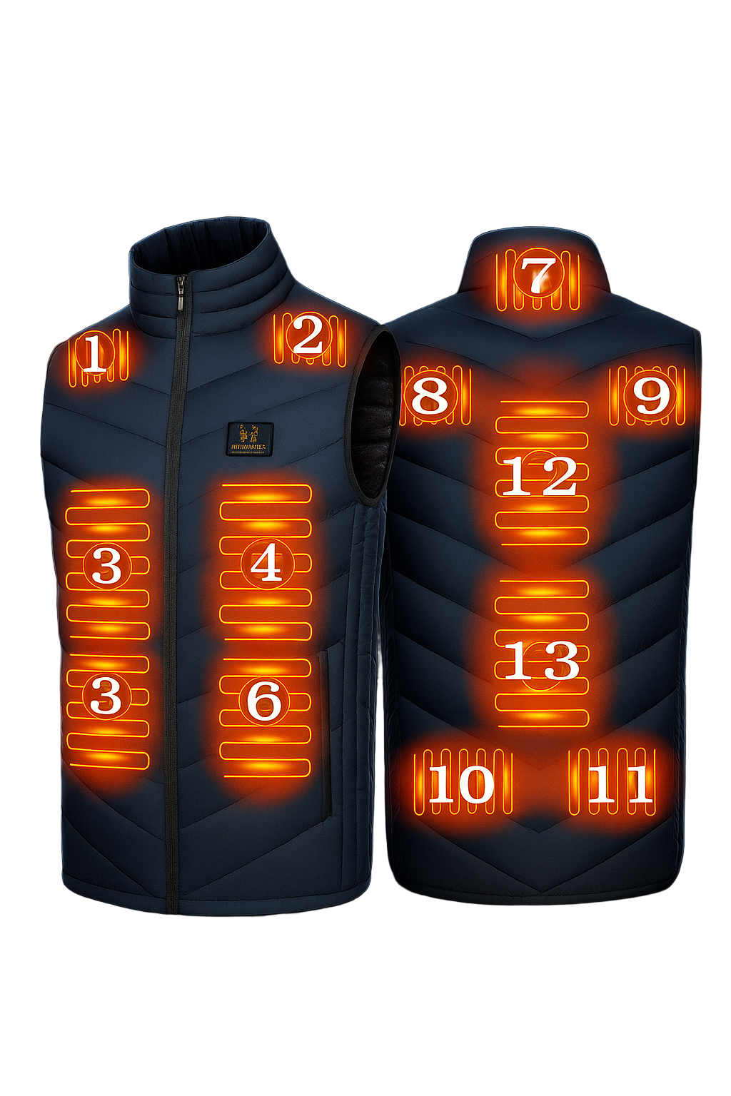 9-17 Areas Heated Vest Men & Women