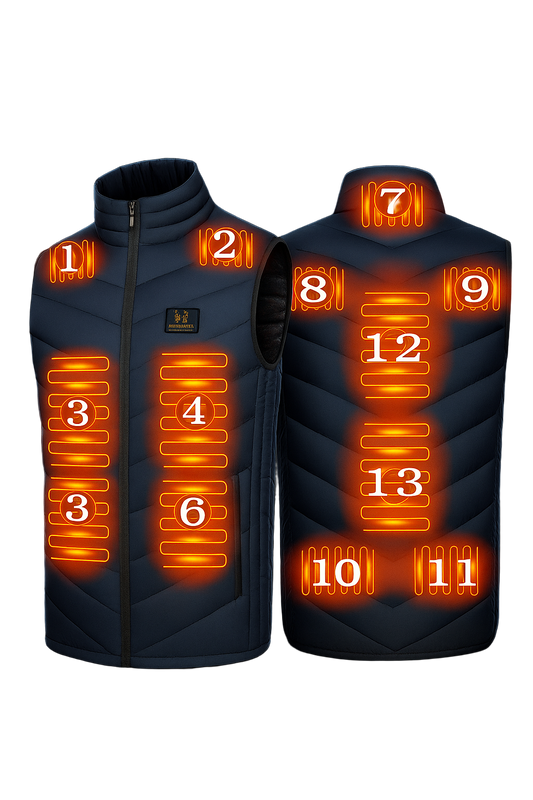 9-17 Areas Heated Vest Men & Women