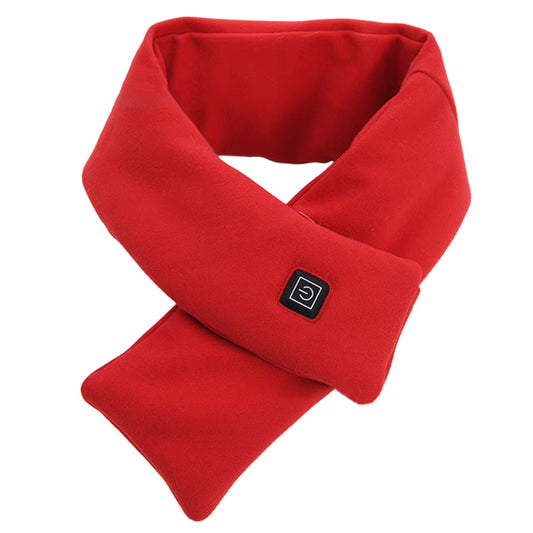Warm Heated Scarf USB Charging Electric Heated Scarf Cold-Proof Thermal Neck Wrap Warmer Washable for Outdoor Camping Hiking